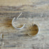 Hopi Crafts Silver Hoop Earrings - Tony Kyasyousie